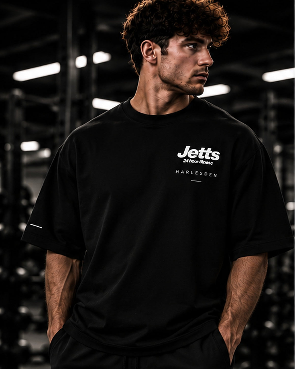 Oversized Heavy GSM Jetts Harleden Tee