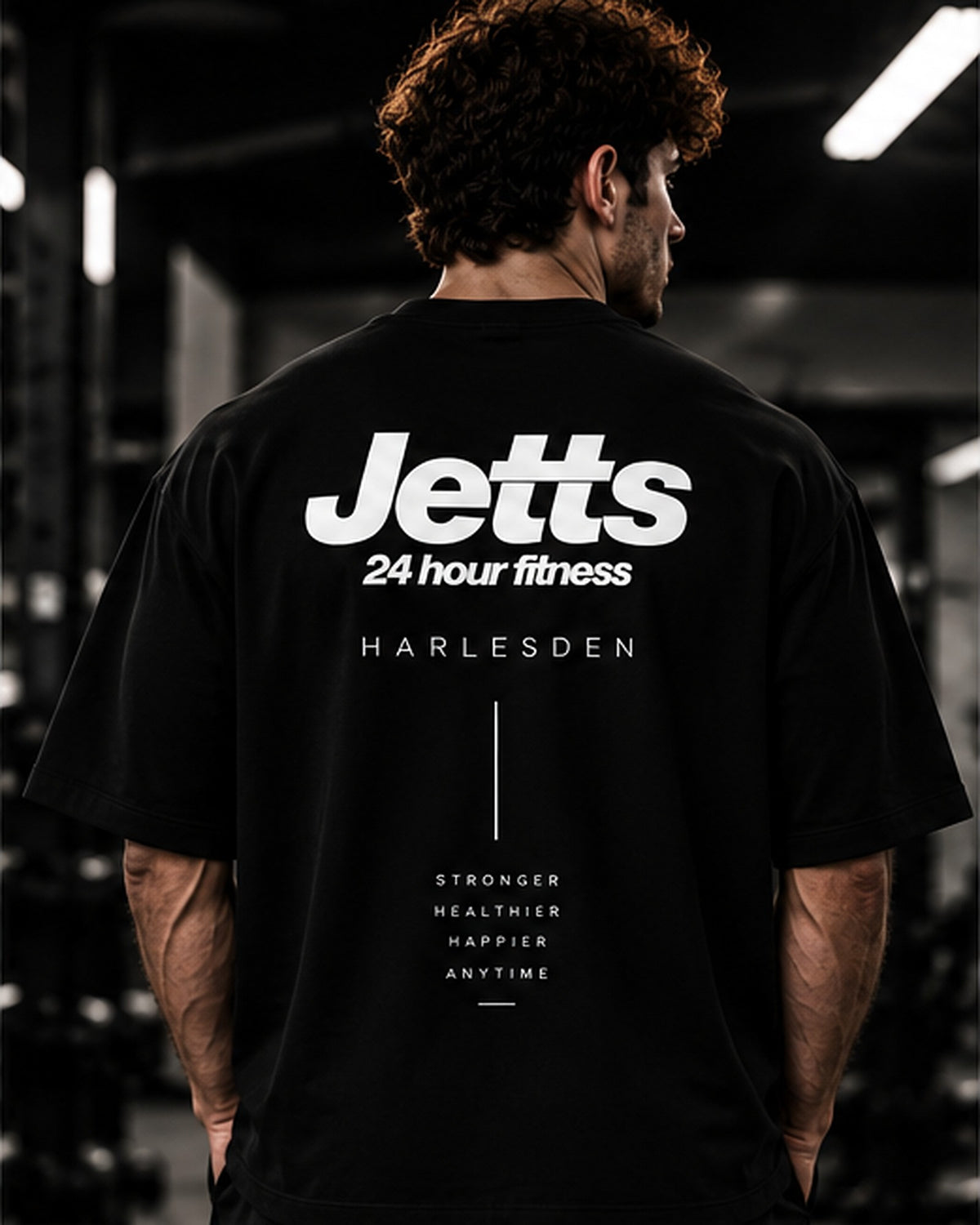 Oversized Heavy GSM Jetts Harleden Tee